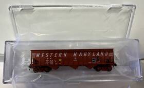 80493 Bluford Shops 14680 N Scale Wm Western Maryland 14-panel Rib Side Hopper Car #80493