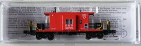 35729 Bluford Shops 21220 N Scale Short Body Bay Window Caboose Delaware Hudson #35729