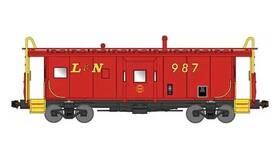 42150 Bluford Shops N Scale Ph.2 Bay Window Caboose Louisville And Nashville #987