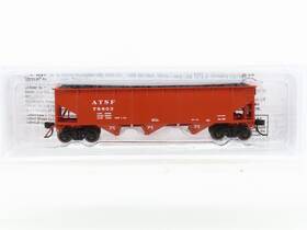 Blu12-04 Bluford Shops N Scale Atsf Santa Fe 3-bay Hopper #78803 With Load Blu12-04 Bluford Shops N Scale Atsf Santa Fe 3-bay Hopper #78803 With Load