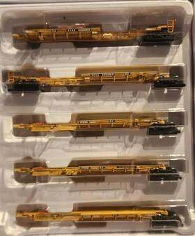 555068 Bowser 40616 Ho Scale #40799 Trinity 53ft Spine Car 5 Unit Ttax #555068