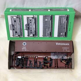 55410 Bowser 41642 Ho 50ft Round Roof Double-door Box Car Kit Virginian