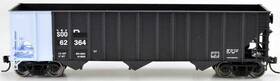 62407 Bowser 42405 Ho Scale 100-ton 3-bay Open Hopper Soo Line #62407 Ex-wp Black/blue