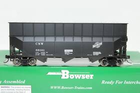 68161 Bowser 42580 Ho C&nw Chicago North Western 70 Ton Woodchip Hopper Car #68161 With Load