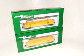 2-bowser Bowser 42676 Ho Gs 40ft Gondola Prr Mow Yellow Circle Keystone 42678 Nos