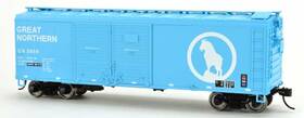 42852 Bowser Ho Scale 40ft Double-door Steel Boxcar Great Northern/gn/rocky Logo #3869