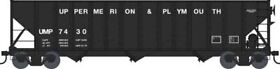 42898 Bowser Ho Upper Merion And Plymouth 100-ton 3-bay Open Hopper Rtr #7418