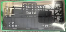 55120 Bowser Ho Scale Kit #55120 100 Ton 45 3 Bay Hopper D&rgw #7083 New