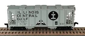 55666 Bowser Ho Illinois Central Gulf 70 Ton 2-bay Covered Hopper Car Kit