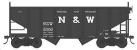 56861 Bowser Ho 55-ton 2-bay Fishbelly Hopper Norfolk And Western Kit 10