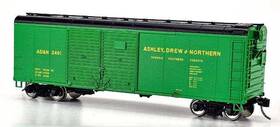 2408 Bowser 820024433062 Ho Scale X31a Single-door Boxcar Ashley Drew And Northern #2408 43306