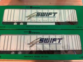 87003 Bowser - 53 Roadrailer High Rail Wheels Swift Pair O Gauge