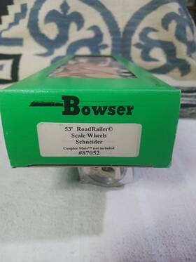 87053 Bowser O Scale 53 Roadrailer Wheels Schneider No Couplermate 6a