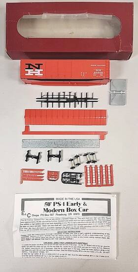 12670 Branch Line Trains Branchline Ho Scale 50ft Ps-1 Early And Modern Box Car Unfinished Kit