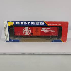 117182 Branchline Rare #117182 Rtr Blueprint Santa Fe 50ft Plug Door Boxcar Sfrb#5973