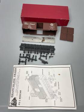 24863 Branchline 13111 Vintage Ho Seaboard Sal Silver Comet 40 Boxcar Train Car Kit