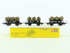 2090 Brawa Ho Scale K.w.st.e. Wurttemburg Sewage Barrel Transport 3-car Set