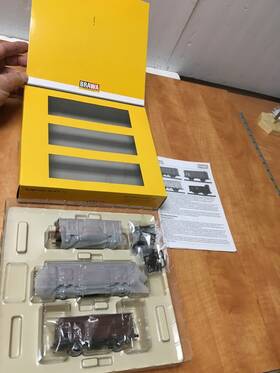 45976 Brawa Ho Scale Guterwagen 3 Car-set Freight Cars Drg Epoche Ii Sealed