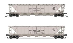253780 Broadway Limited 7255 N Prr H32 Covered Hopper #253564 #253780 Set Of 2