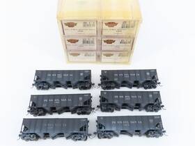Broadway Limited Imports 836563008111 Ho Bli 811 Prr H2a 3-bay Hoppers 6-pack With Load - Weathered