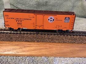 R40-23 Challenger Imports 48308 Import Ho Brass Pacific Fruit Express Steel Ice Bunker Reefer