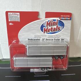 31107 Classic Metal Works Ho New Scale Cmw Mini Metals #31107 Undecorated 32ft Aerovan Trailer Set 1 87