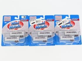 51104 Classic Metal Works Lot Of 3 Pks. N Scale Cmw Mini Metals Chicago Express 32ft Aerovan Trailers