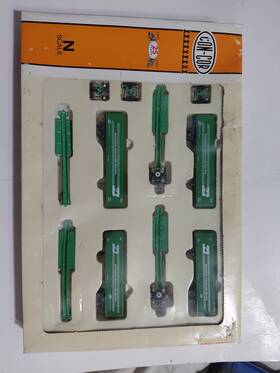 Con-cor 0001-001902 Con-cor N Scale Burlington Northern Fuel Foiler 4-car Set Ex/box