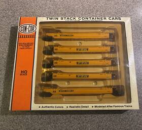 0001-001951 Con-cor 001951-02 Ho Scale 5-unit Set Ttx Twin Stack Container Cars #73989 Nib 0001-001951 Con-cor 001951-02 Ho Scale 5-unit Set Ttx Twin Stack Container Cars #73989 Nib