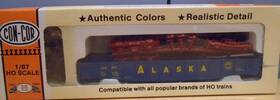 0001-009028 Con-cor Ho Scale 54ft Alaska Railroad Milk Gondola With Load New