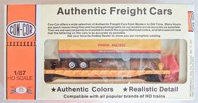 0001-009153 Con-cor Ho #0001-009153 Union Pacific Trailer On Flat Car Tofc Assembled C8
