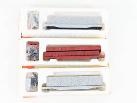 0001-009200 Con-cor Lot- 3 Ho Kits #0001-009200 Undecorated 54ft Flat Cars With Pulpwood Loads
