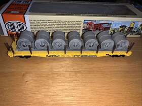 0001-009252 Con Cor 0001-009260 Ho Scale #0001-009252 Ttx Flatcar With Coil Load Kd S