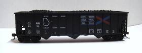 0001-009317 Con-cor Ho Chattahoochee Industrial Rr 100 Ton 12 Panel Coal Hopper With Load