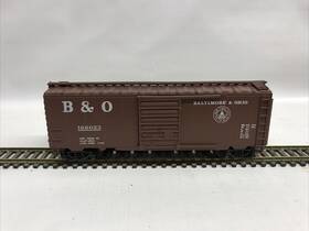 0001-009403 Con-cor Ho 40 Ft Boxcar Kit Built Baltimore And Ohio Car 166023 1-9403 Kadee S