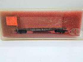 0001-01201g Con-cor N Scale New York Central Nyc 499037 50ft Fishbelly Side Flat Car