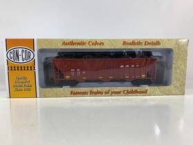 0001-019367 Con-cor 10 Bnsf Coal Hopper Car #617878 Ho Scale