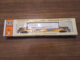 Con-cor 0001-1981 Ho Con-cor Single Ttx Well Car And 48ft Ats Trailer - Dttx 427023 Train