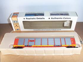 0001-603012 Con-cor N Scale 603012 Rio Grade Tri Level Auto Rack Car Rd #977039 Without Rg Box