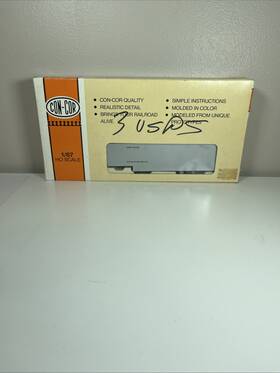 0004-008107 Con-cor Ho Scale 40 Piggyback Box Trailers Postal Service Not Mint B21