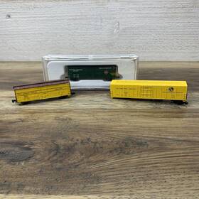 001-105101 Con-cor N Scale Railway Express Agency 40ft Rex 1143 Reefer& 2 More Reefer Cars