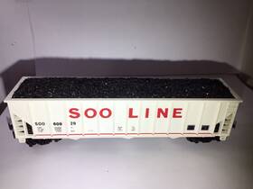 009318 Con-cor Vtg Ho Scale 100 Ton Coal Hopper Kit Soo Line 60929