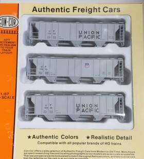 01-950101 Con-cor Ho Union Pacific Ps-2 Covered Hopper Kits