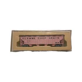 11489 Con-cor N Gauge Klemme Coop Grain Freight Car 1 160 Scale Pink