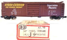 1451-j Con-cor N 50ft Panel Door Box Car Southern Pacific #65052