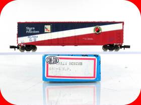 1681-a Con-cor 31564 N Scale Northern Pacific - Share In Freedom Box Car #31564