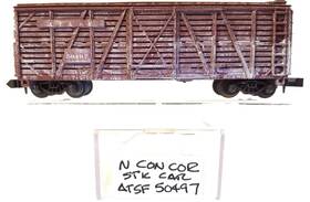 50497 Con-cor N Stock Car Santa Fe Atsf #50497