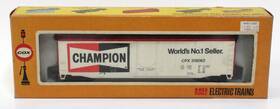 6121-7 Cox Vintage Ho 50ft Box Car Champion Spark Plugs Lnib Rtr 70s