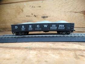 55268 Crown 6152 Ho Scale 40ft D&rgw Model Railroad Train Gondola With Stone Load