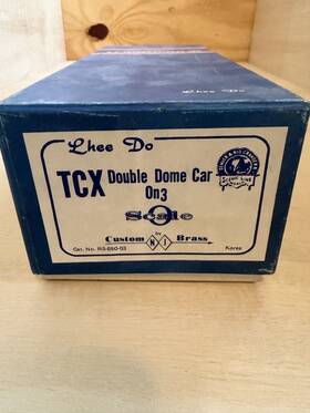 Rs-650-03 Custom Brass Nj On3 Tcx Double Dome Tank Car Unpainted Lnib